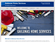 Tablet Screenshot of gailunashomeservices.com